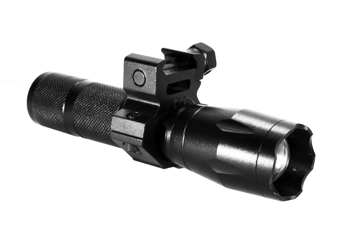 Tactical 1200 Lumen Rechargeable Picatinny Mounted Flashlight Compatible With Shotguns. - TRINITY SUPPLY INC