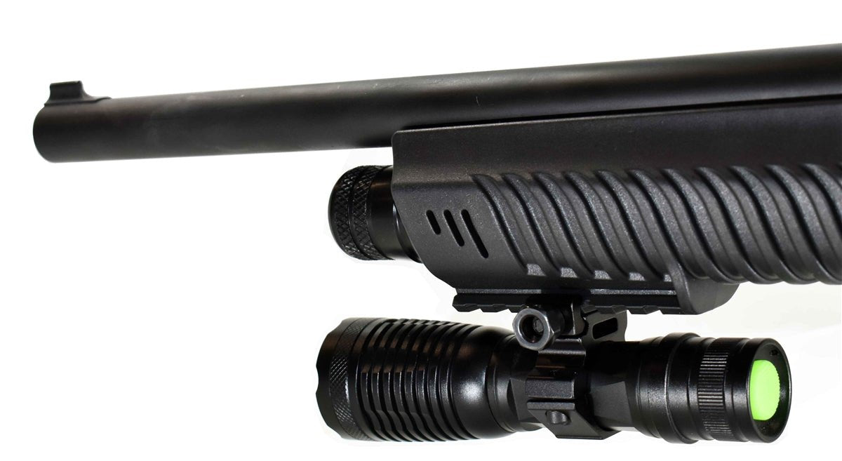 Tactical 1500 Lumen Flashlight With Picatinny Mount Compatible With Rifles. - TRINITY SUPPLY INC