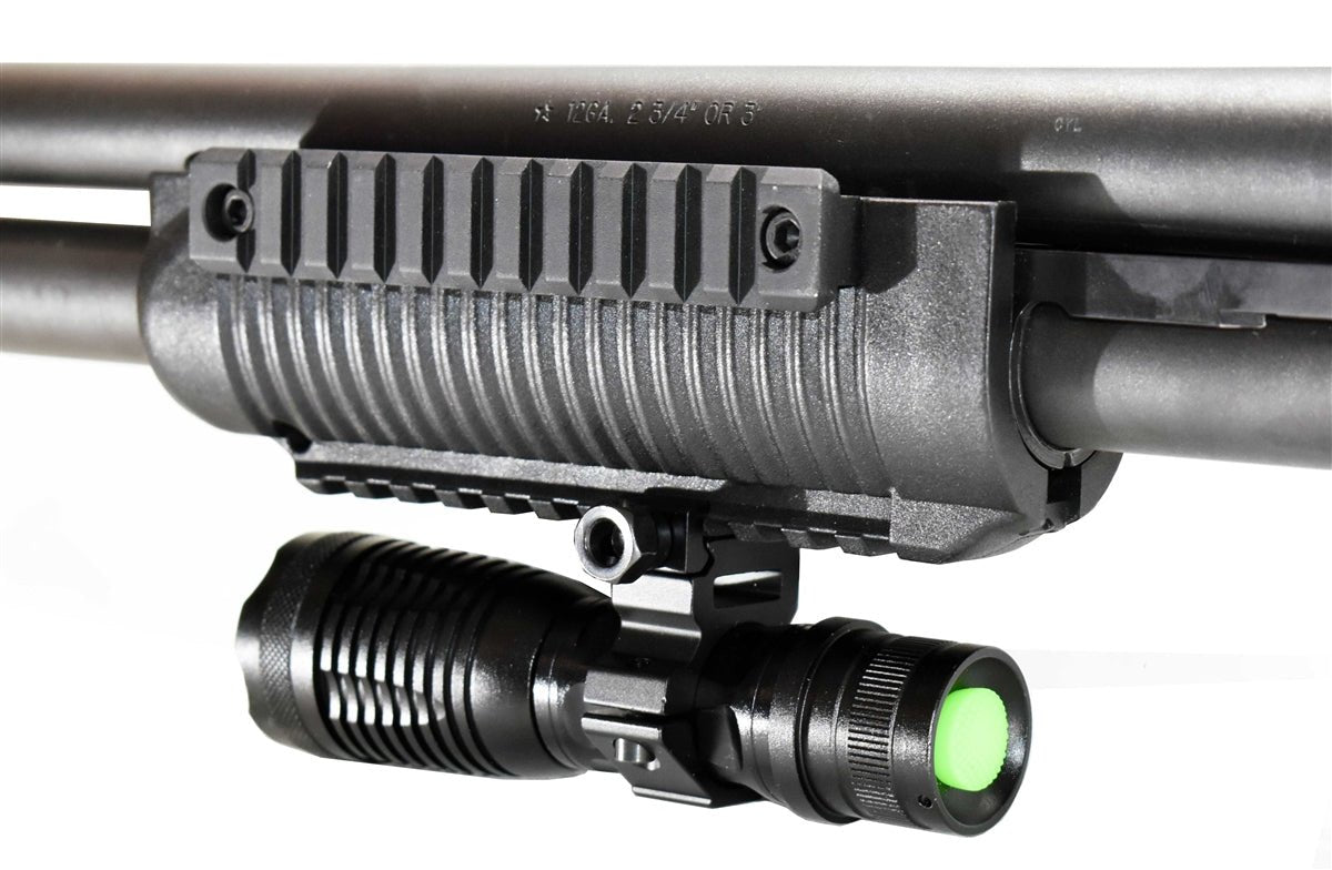 Tactical 1500 Lumen Flashlight With Picatinny Mount Compatible With Rifles. - TRINITY SUPPLY INC