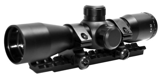 Tactical 4x32 Scope With Base Mount Compatible With Winchester 1300 12 Gauge Pump. - TRINITY SUPPLY INC