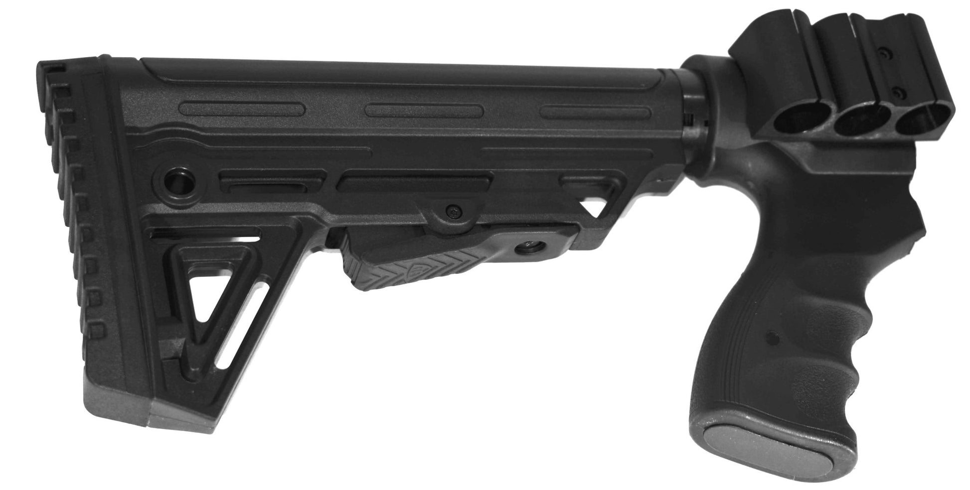 Tactical 6 Position Fury Stock For Remington 870 And H&R Pardner 1871 12 Gauge Pump. - TRINITY SUPPLY INC