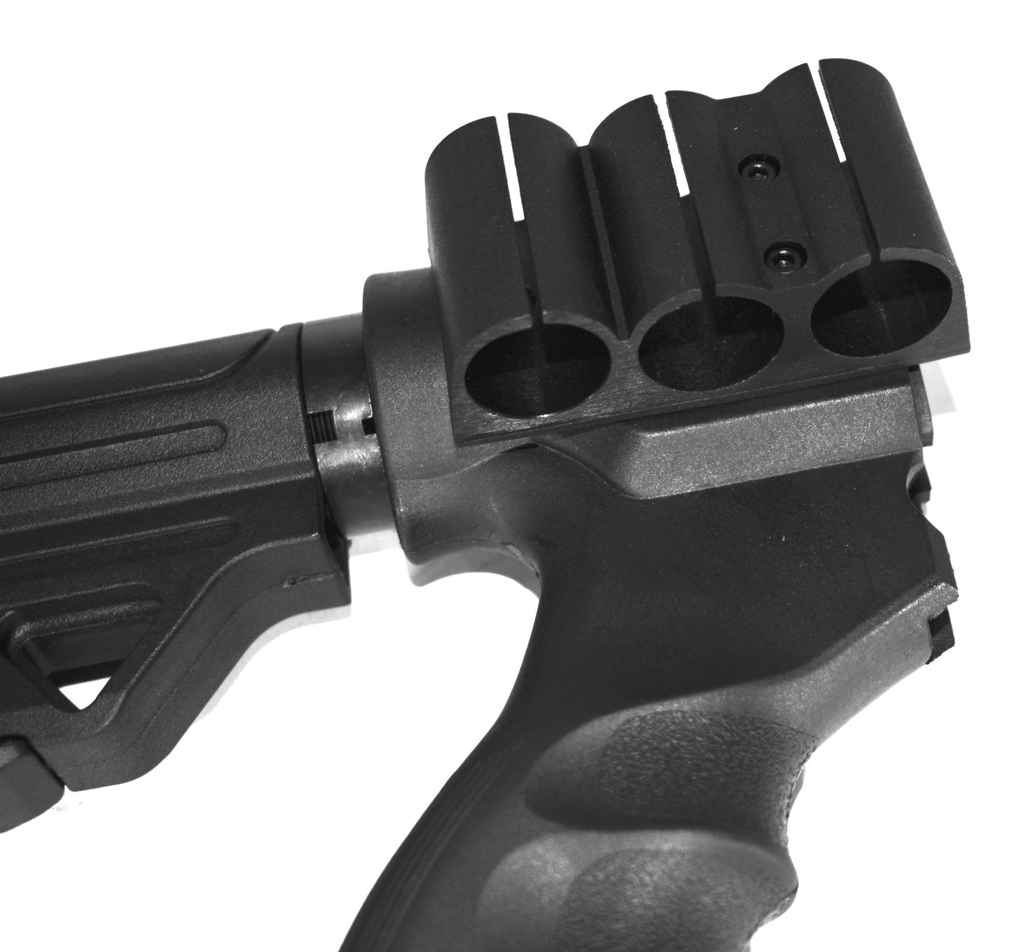 Tactical 6 Position Fury Stock For Remington 870 And H&R Pardner 1871 12 Gauge Pump. - TRINITY SUPPLY INC