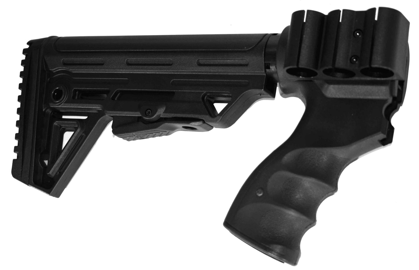 Tactical 6 Position Fury Stock For Remington 870 And H&R Pardner 1871 12 Gauge Pump. - TRINITY SUPPLY INC