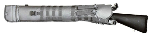 Tactical case for Benelli Super Nova 12 gauge shotgun gray scabbard padded hunting. - TRINITY SUPPLY INC