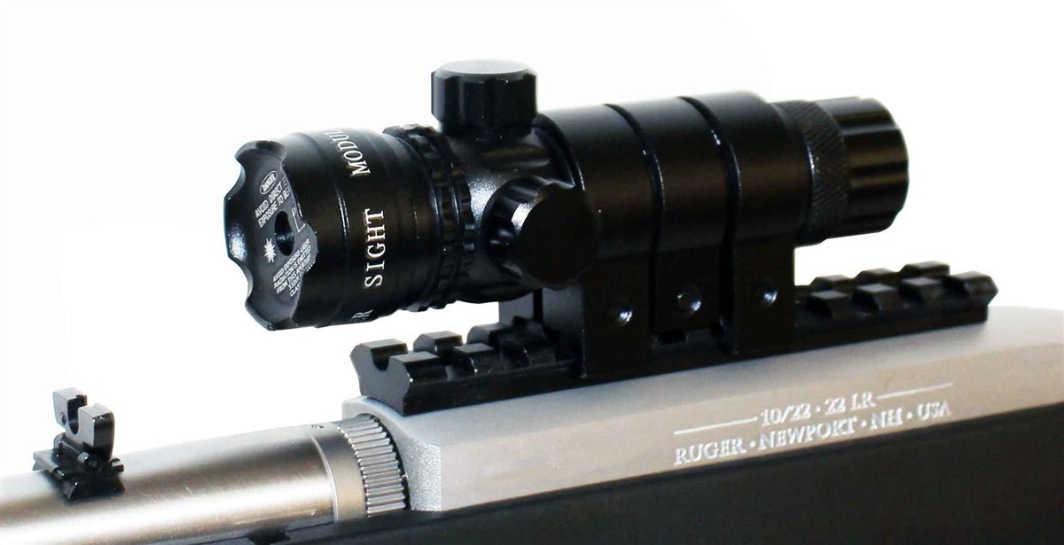 Tactical Green Dot Laser Scope Compatible With Ruger 10/22 Rifle. - TRINITY SUPPLY INC