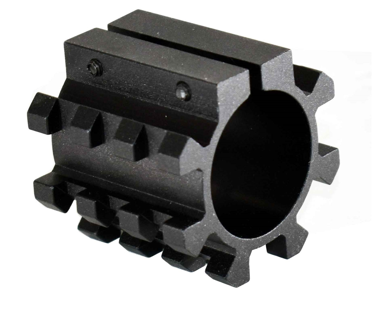 Tactical Picatinny Rail Mount Adapter for Magazine Tubes Compatible With 12 Gauge Pumps. - TRINITY SUPPLY INC