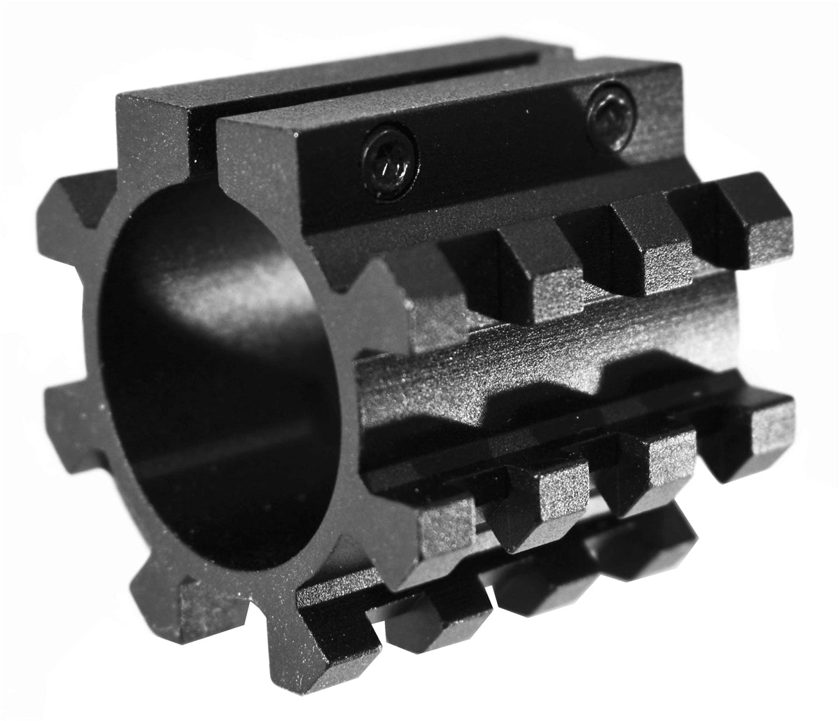 Tactical Picatinny Rail Mount Adapter for Magazine Tubes Compatible With Mossberg Maverick 88 12 Gauge Pumps. - TRINITY SUPPLY INC