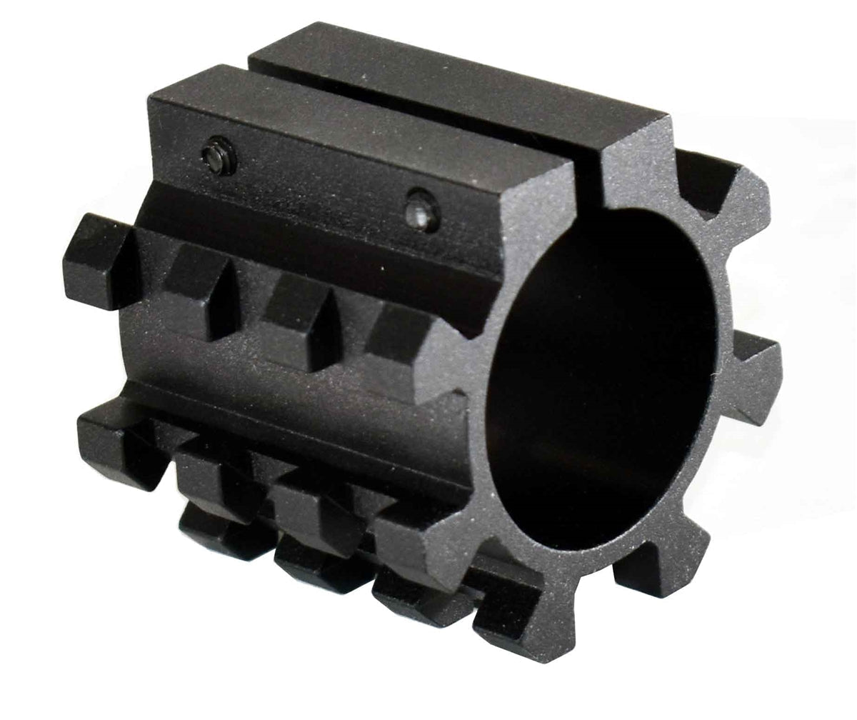 Tactical Picatinny Rail Mount Adapter for Magazine Tubes Compatible With Stevens 320 12 Gauge Pumps. - TRINITY SUPPLY INC