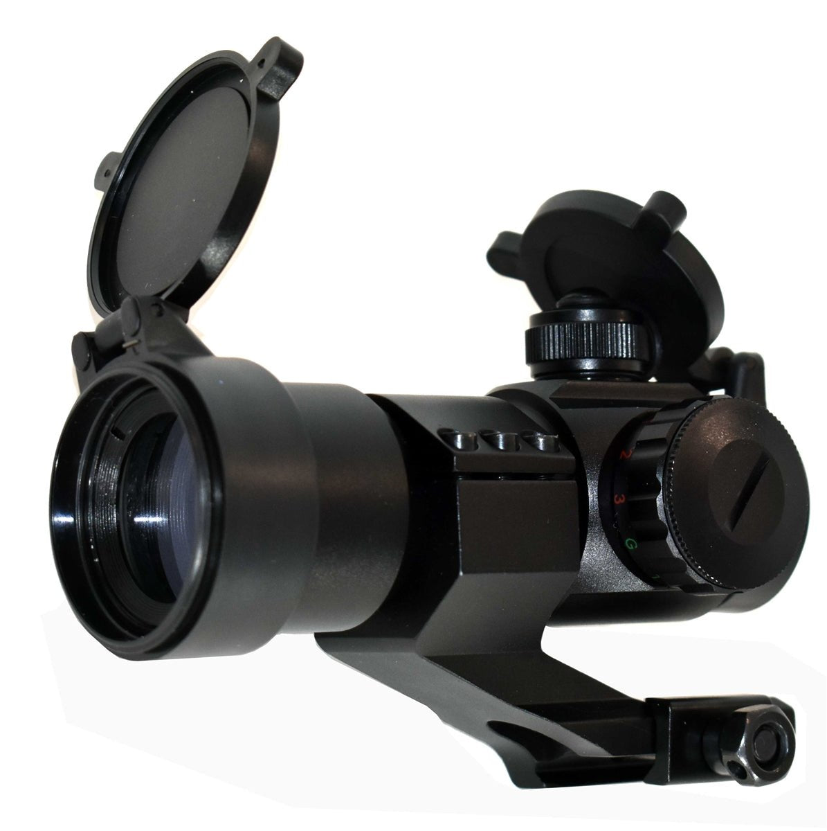 Tactical Red Green Blue Dot Sight with Trinity saddle mount for Remington 870 tac-14 12 gauge pump. - TRINITY SUPPLY INC