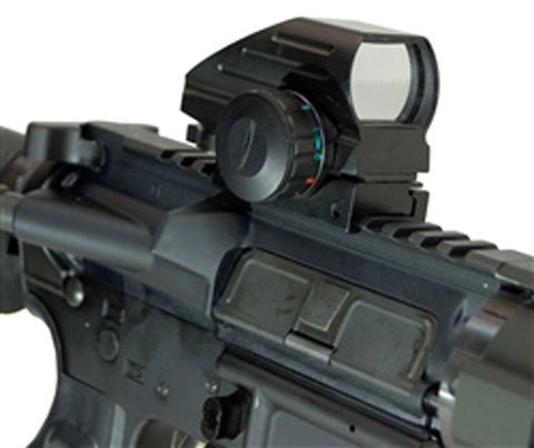 Tactical Reflex Sight Aluminum Black With 4 Reticles Picatinny Style Compatible With Rifles. - TRINITY SUPPLY INC