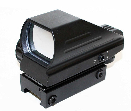 Tactical Reflex Sight Aluminum Black With 4 Reticles Picatinny Style Compatible With Rifles. - TRINITY SUPPLY INC