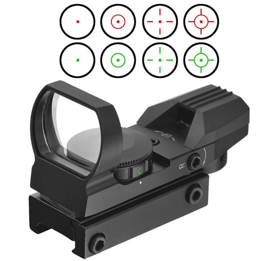 Tactical Reflex Sight Picatinny Style 4 Different Red And Green Reticles Compatible With Kel-Tec KSG 12 Gauge Pump. - TRINITY SUPPLY INC