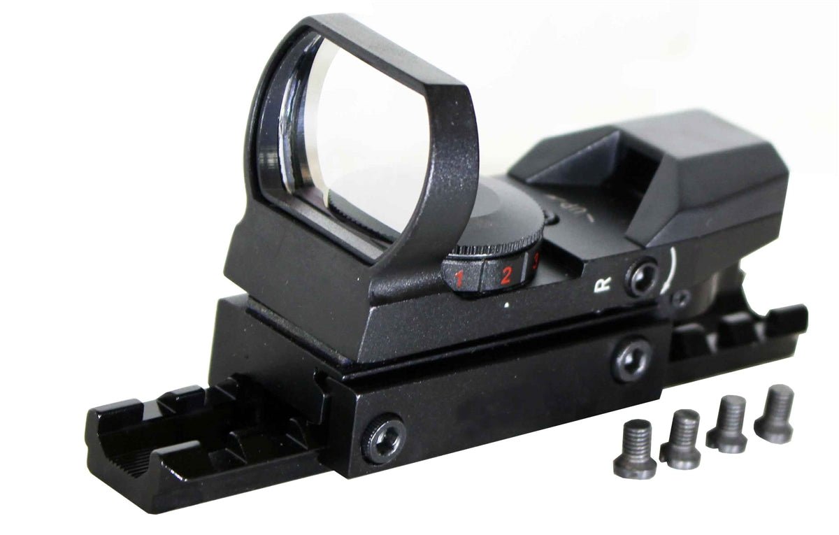 Tactical Reflex Sight With 4 Reticles With Base Mount Compatible With Marlin 336 Rifle. - TRINITY SUPPLY INC