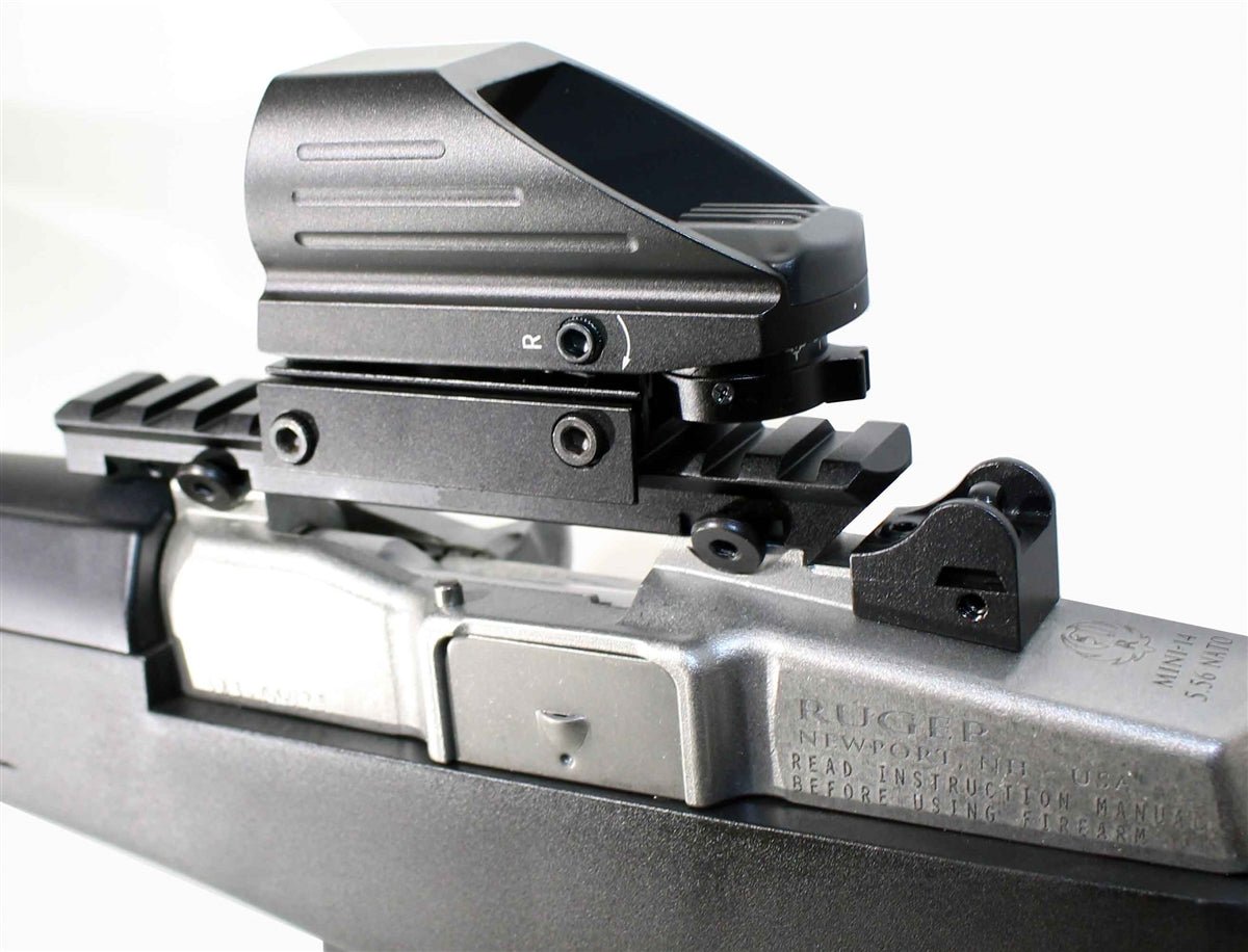 Tactical Reflex Sight With Base Mount Compatible With Ruger Mini 14 and Ruger Mini 30 Rifles. - TRINITY SUPPLY INC