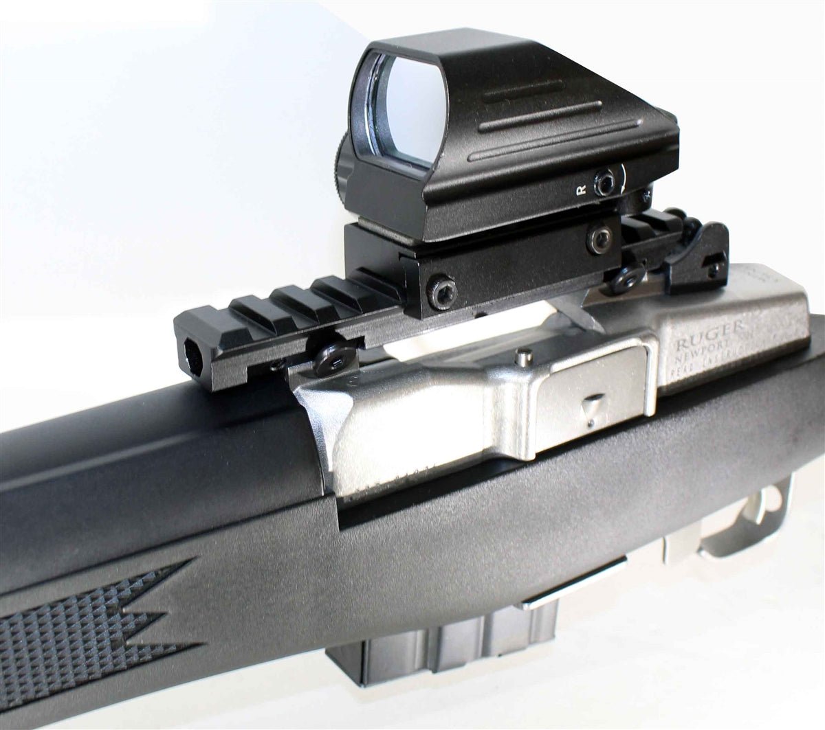 Tactical Reflex Sight With Base Mount Compatible With Ruger Mini 14 and Ruger Mini 30 Rifles. - TRINITY SUPPLY INC