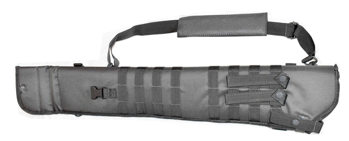Tactical Scabbard Padded Case for Mossberg 590 shockwave case Hunting Storage Soft Range molle Holster Bag Shoulder Military Security atv Horse Motorcycle Truck Quad Carry Padded Bag Gray 34". - TRINITY SUPPLY INC