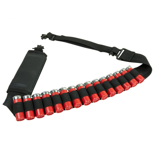 Tactical Sling bandolier compatible with Mossberg 590 Shockwave 12 gauge pump hunting home defense. - TRINITY SUPPLY INC