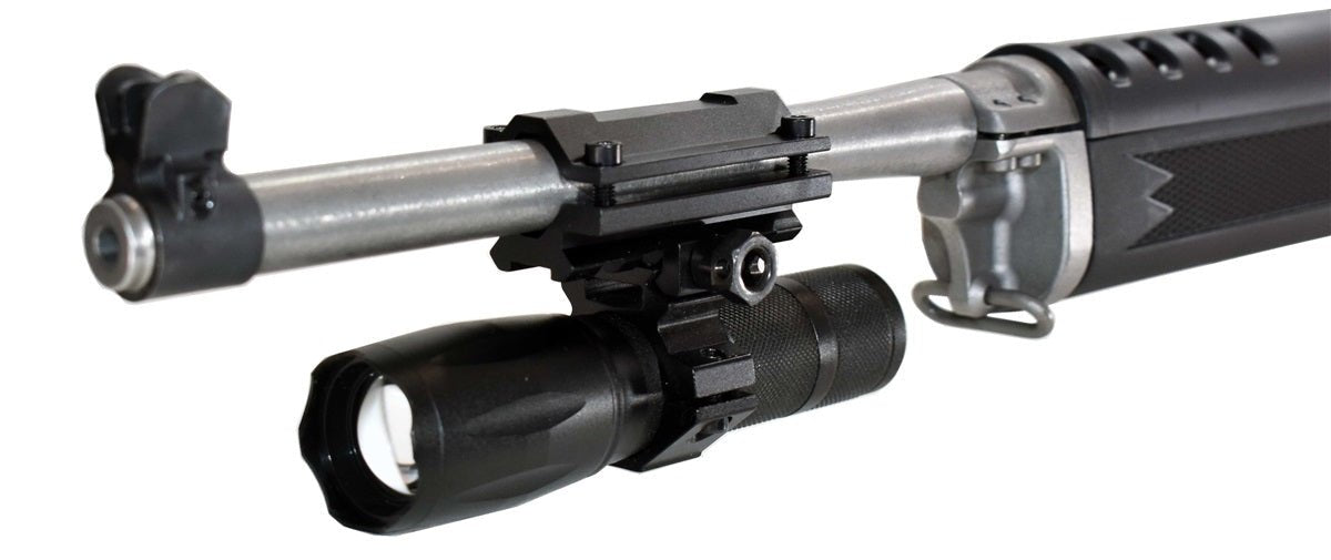 Trinity 1200 Lumen Flashlight With Mount Compatible With Ruger Mini 14 And Ruger Mini 30 Rifle. - TRINITY SUPPLY INC