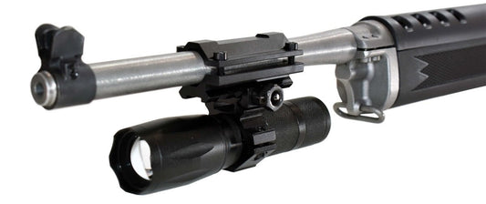 Trinity 1200 Lumen hunting Flashlight with mount compatible with Escort 22LR rifle. - TRINITY SUPPLY INC