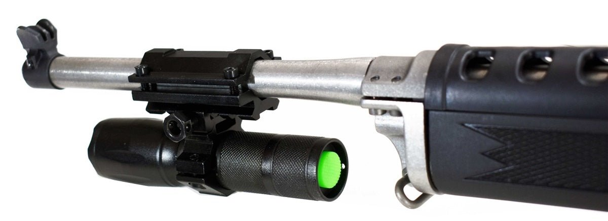 Trinity 1200 Lumen hunting Flashlight with mount compatible with Escort 22LR rifle. - TRINITY SUPPLY INC