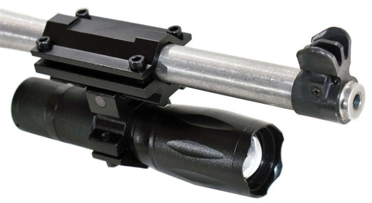 Trinity 1200 Lumen hunting Flashlight with mount compatible with Escort 22LR rifle. - TRINITY SUPPLY INC