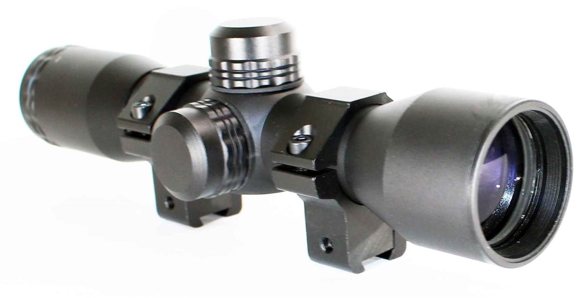 Trinity 4x32 Mil-Dot Reticle Scope Dovetail Black Compatible With ATI TAC PX2 Pump. - TRINITY SUPPLY INC