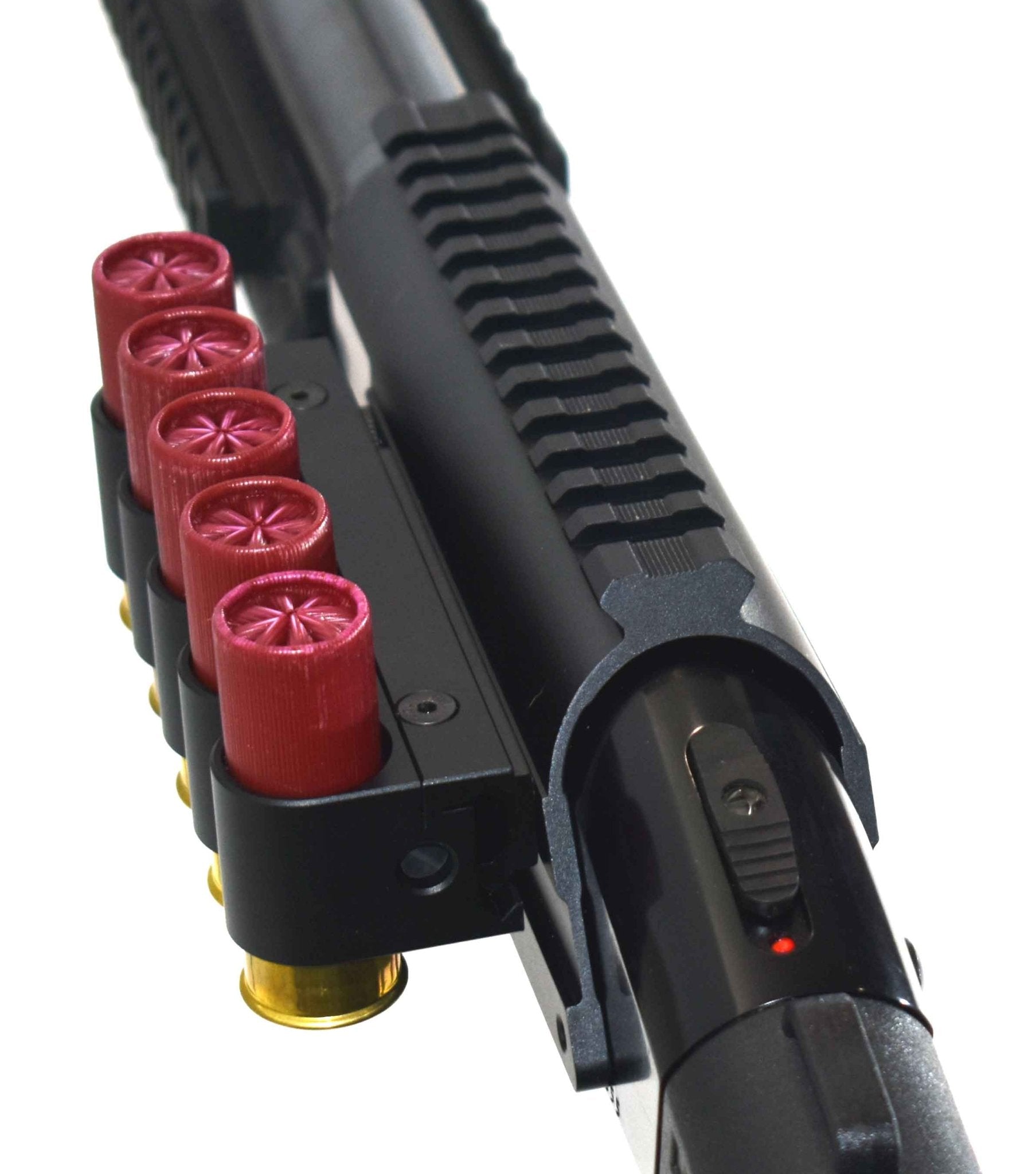 Trinity Aluminum Saddle Mount Shell Holder and reflex sight For Mossberg Maverick 88 12 Gauge Pump. - TRINITY SUPPLY INC