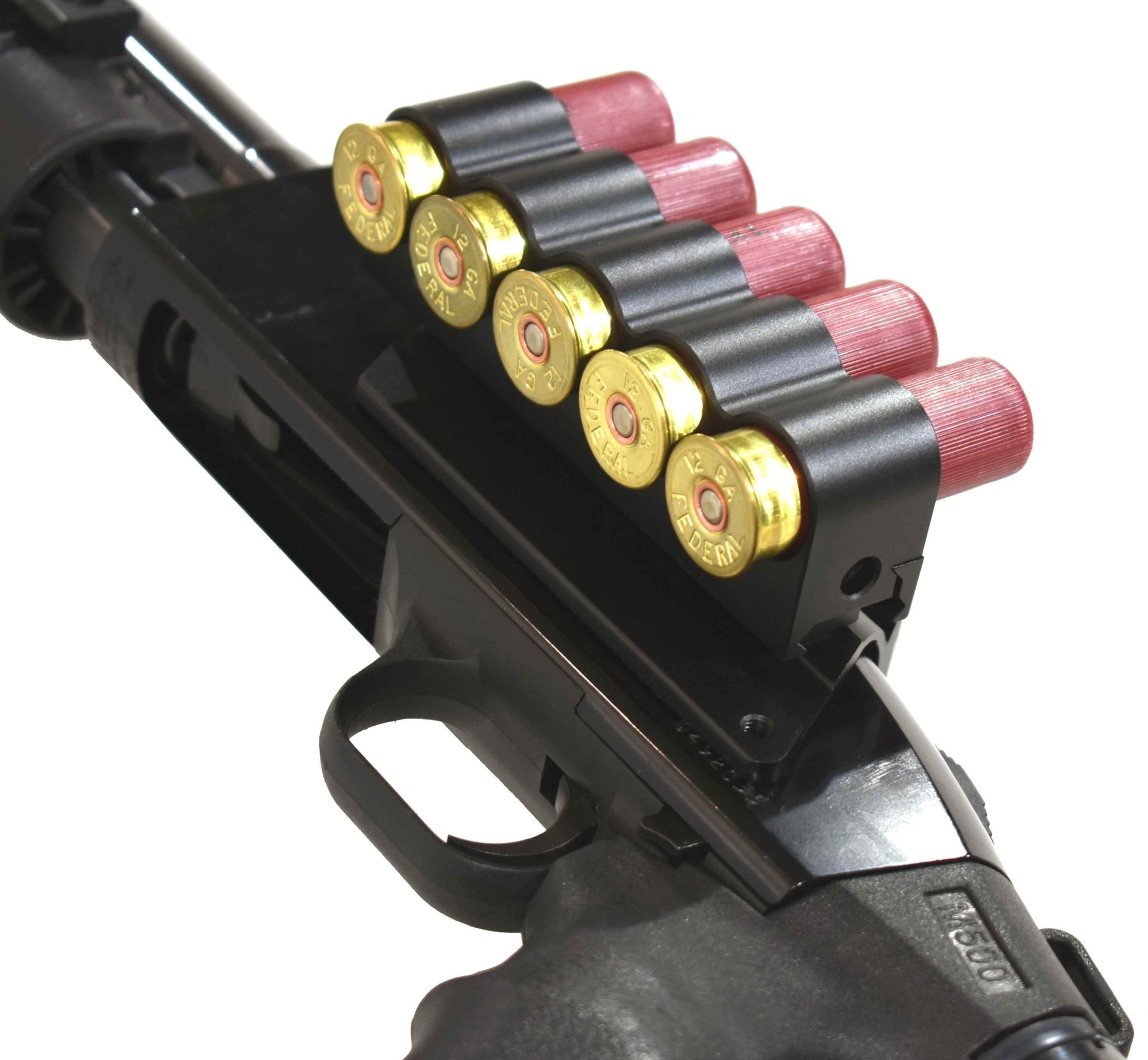 Trinity Aluminum Saddle Mount Shell Holder and reflex sight For Mossberg Maverick 88 12 Gauge Pump. - TRINITY SUPPLY INC