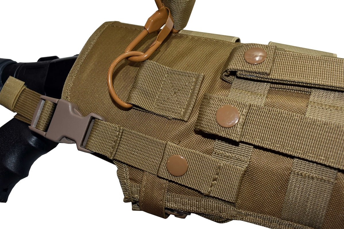 TRINITY mossberg 500 cruiser Scabbard Hunting Tactical Molle Soft Padded case ATV Horse Motorcycle Holder Adapter 25 inches Long Tan. - TRINITY SUPPLY INC