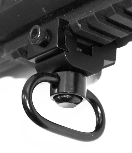 Trinity Picatinny Rail Mounted Sling Adapter Black. - TRINITY SUPPLY INC