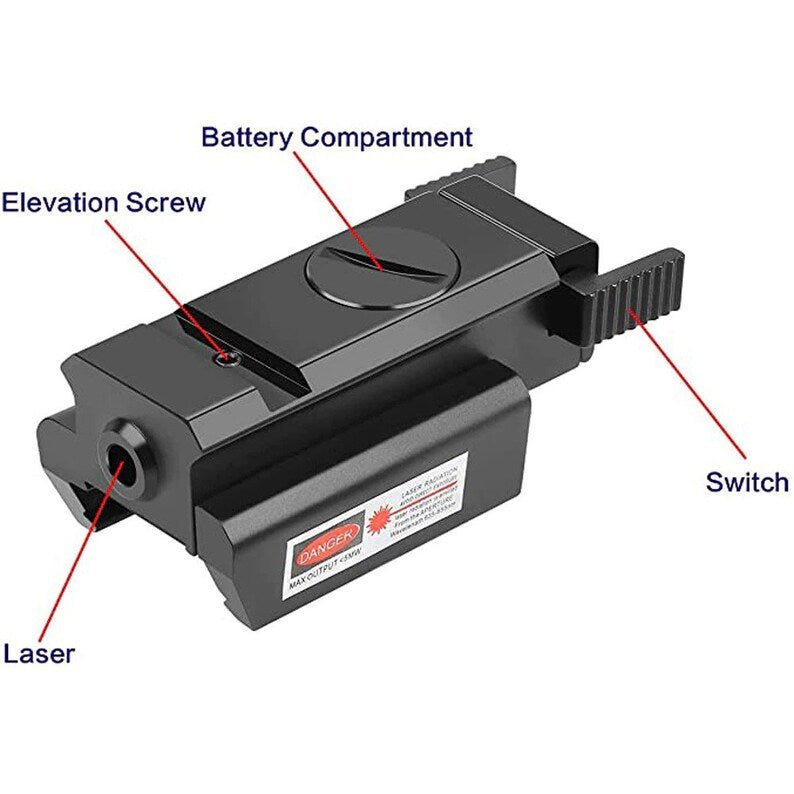 Trinity Red Dot Laser Sight Aluminum Black Compatible With Glock Model 17 Home Defense Accessory. - TRINITY SUPPLY INC