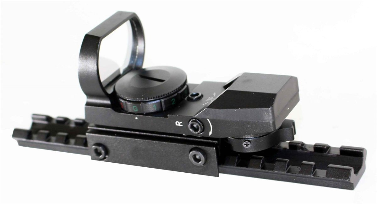 Trinity Reflex Sight Red Green Reticles With Base Mount Compatible With H&R Pardner 1871 12 Gauge Pump. - TRINITY SUPPLY INC