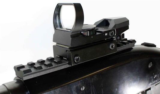 Trinity Reflex Sight Red Green Reticles With Base Mount Compatible With Mossberg 500 12 Gauge Pump Hunting Home Defense. - TRINITY SUPPLY INC