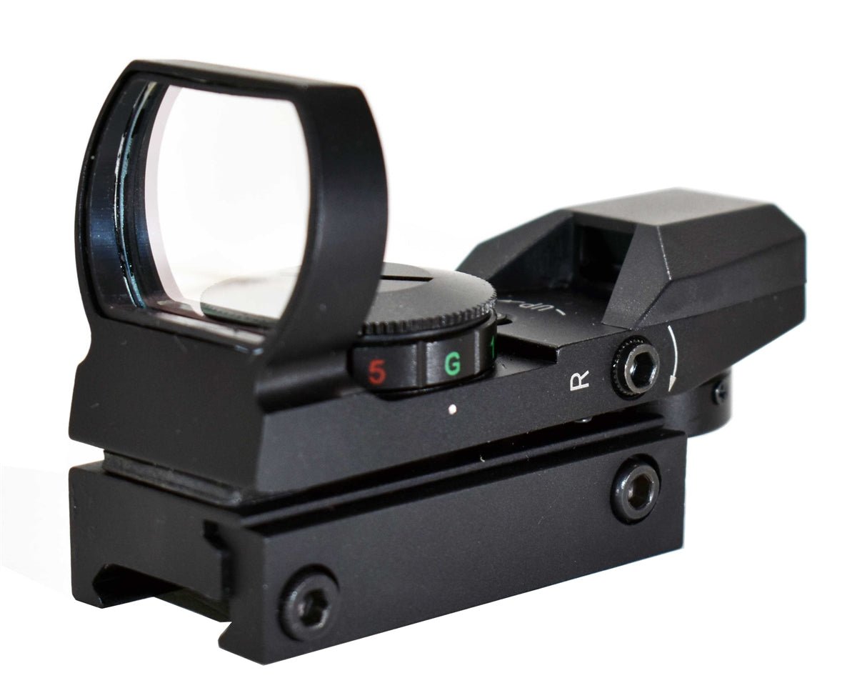 Trinity Reflex Sight Red Green Reticles With Saddle Mount Picatinny Rail Adapter Compatible With Remington 870 12 Gauge Pump. - TRINITY SUPPLY INC