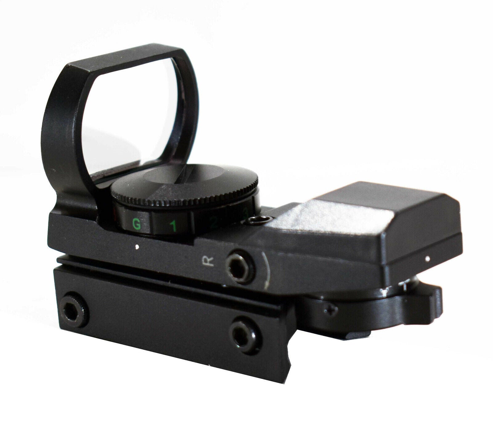 Trinity Reflex Sight Red Green Reticles With Saddle Mount Picatinny Rail Adapter Compatible With Remington 870 12 Gauge Pump. - TRINITY SUPPLY INC