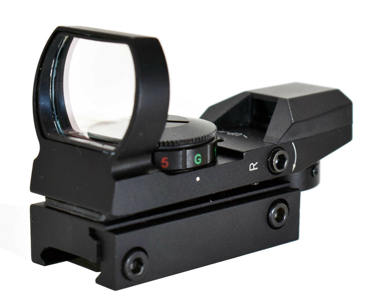 Trinity Reflex Sight Red Green Reticles With Saddle Mount Picatinny Rail Adapter Compatible With Remington 870 Tac-14 model 12 Gauge Pump. - TRINITY SUPPLY INC