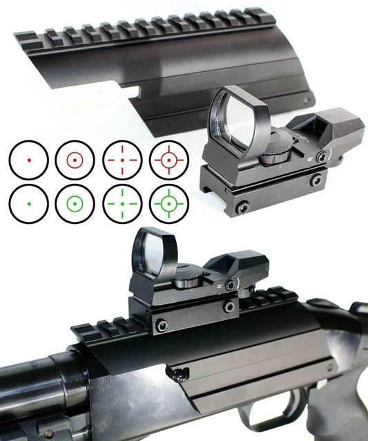 Trinity Saddle Base Mount With Reflex Sight For Mossberg 590 shockwave 12 Gauge Pump. - TRINITY SUPPLY INC