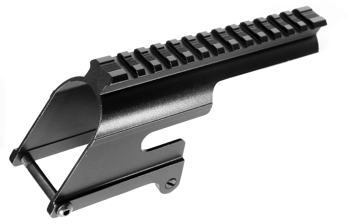 Trinity Saddle Mount Picatinny Rail Adapter Compatible With Stevens 320 12 Gauge Pump. - TRINITY SUPPLY INC