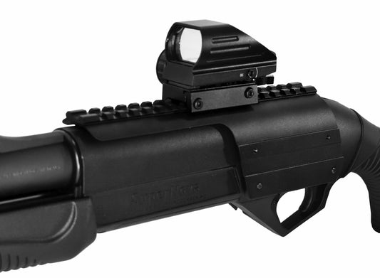 Trinity Saddle Mount Picatinny Rail Adapter With Reflex Sight Compatible With Benelli Nova And Benelli Super Nova 12 Gauge Models. - TRINITY SUPPLY INC