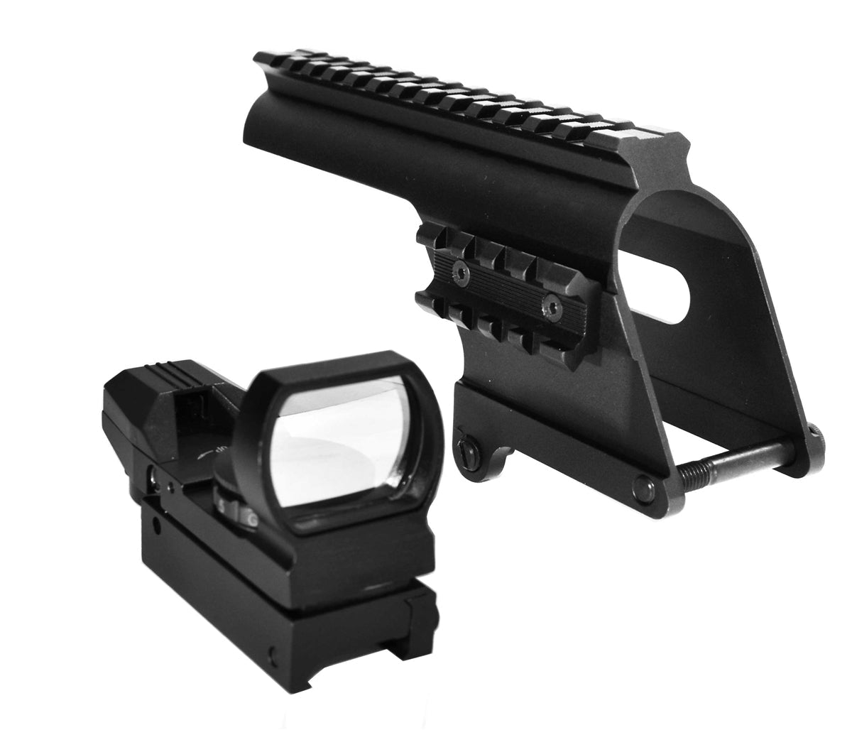 Trinity Saddle Mount With Side Rail And Reflex Sight For Winchester 1200-1500 12 Gauge Models. - TRINITY SUPPLY INC