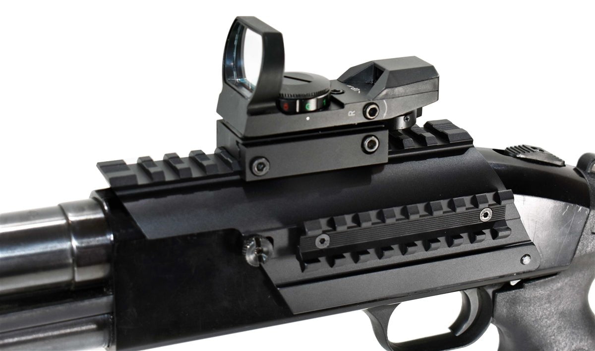 Trinity Saddle Mount With Side Rail Picatinny Mount Adapter For Mossberg Maverick 88 12 Gauge Pump. - TRINITY SUPPLY INC