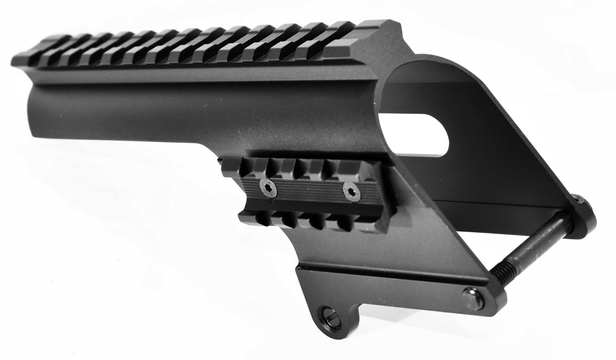 Trinity Saddle With Side Rail Picatinny Mount Adapter Compatible With Stevens 320 12 Gauge Pump. - TRINITY SUPPLY INC