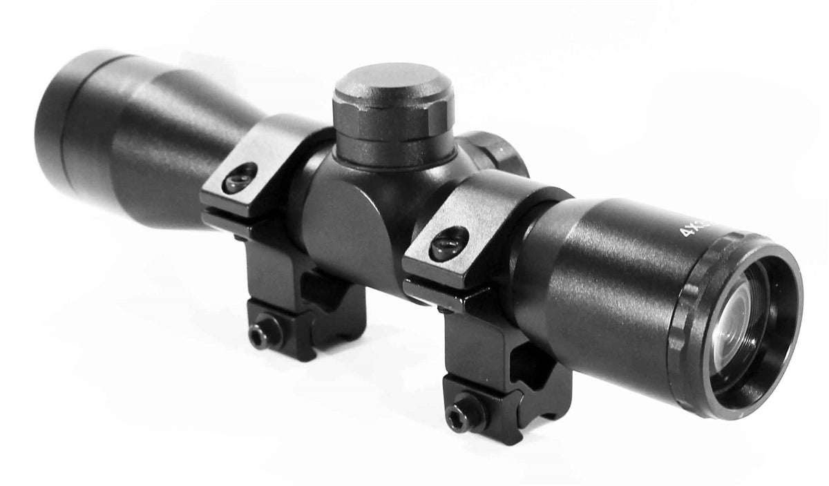 Trinity Scope for Gamo Recon G2 Whisper 4x32 Mil dot Reticle Dovetail Rail System Aluminum Black Hunting Rifle Optics Tactical Accessory. - TRINITY SUPPLY INC