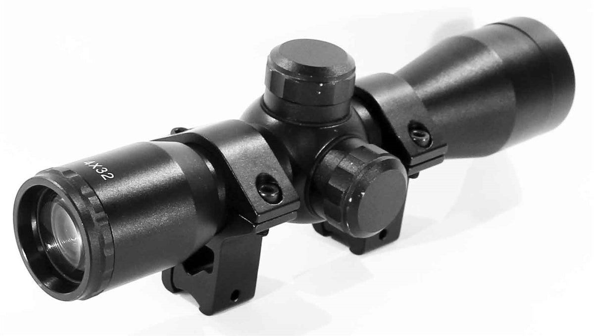 Trinity Scope for Gamo Recon G2 Whisper 4x32 Mil dot Reticle Dovetail Rail System Aluminum Black Hunting Rifle Optics Tactical Accessory. - TRINITY SUPPLY INC