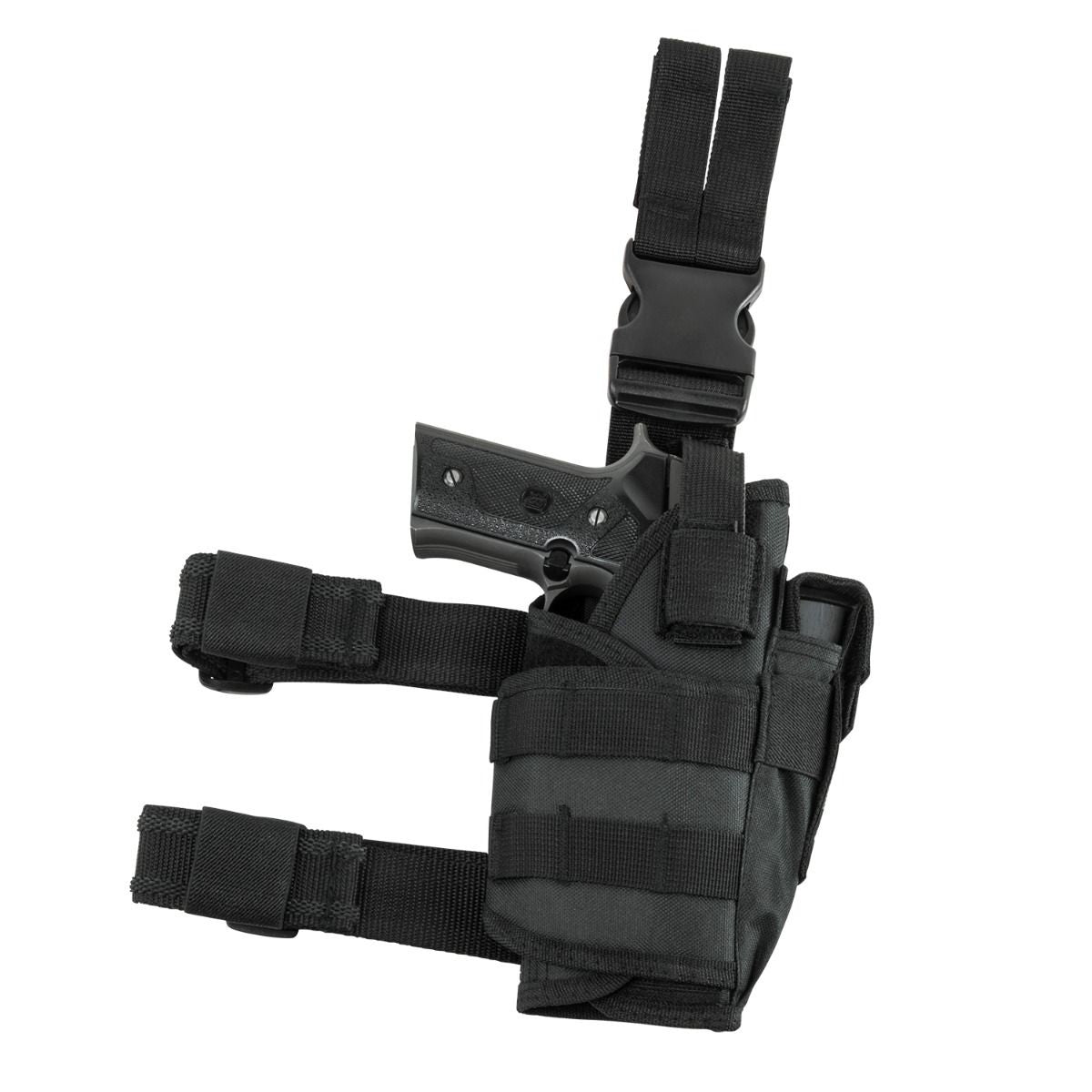 Trinity Tactical Adjustable Leg Holster Black Security Law Enforcement Home Defense Gear. - TRINITY SUPPLY INC
