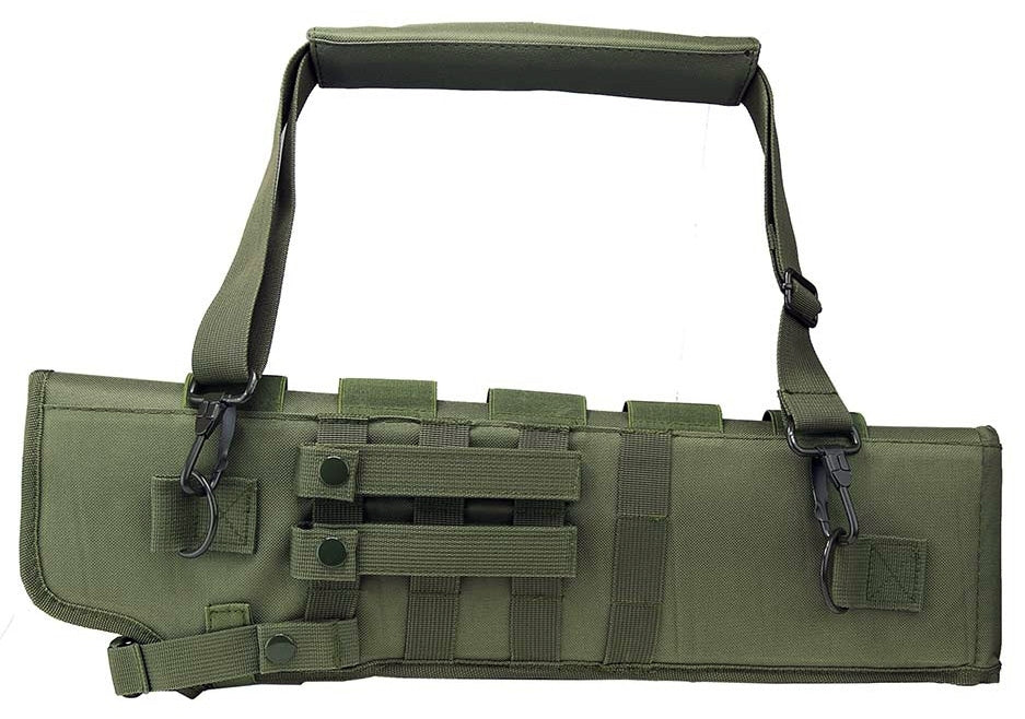 TRINITY Tactical Scabbard 25 inches long Green for Remington V3 tac-13 Pump Action Hunting Tactical molle Soft Padded case ATV Horse Motorcycle Holder Adapter. - TRINITY SUPPLY INC