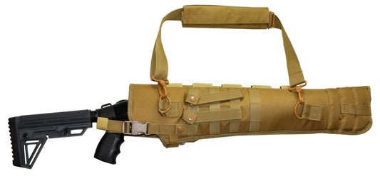 Trinity Tactical Scabbard Tan Compatible With Short Barrel Shotguns Range Bag Hunting Shoulder Bag. - TRINITY SUPPLY INC