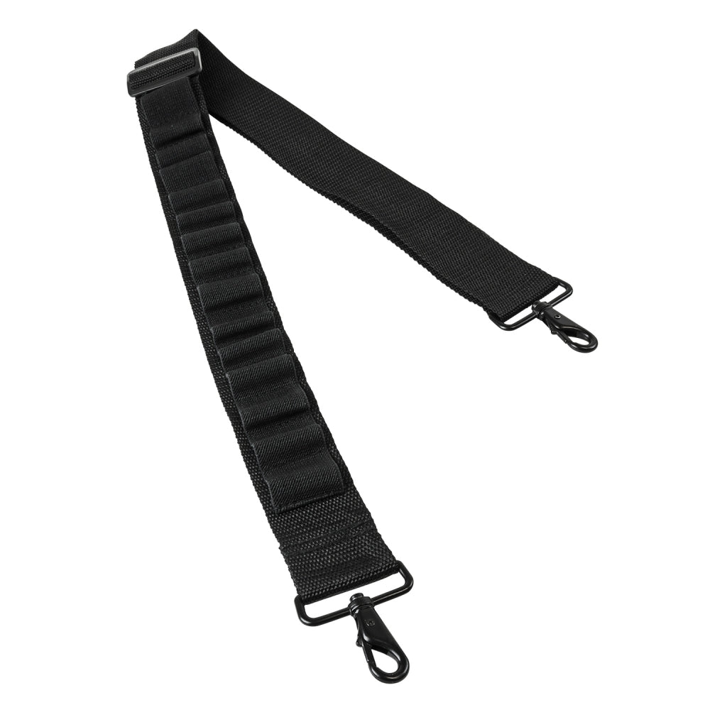 Trinity Traditional 2 Point Sling Bandolier fits Savage arms Stevens 320 Pump 12ga Tactical Hunting Gear Crossbody Ammo Carrier Shell Holder slug Black. - TRINITY SUPPLY INC