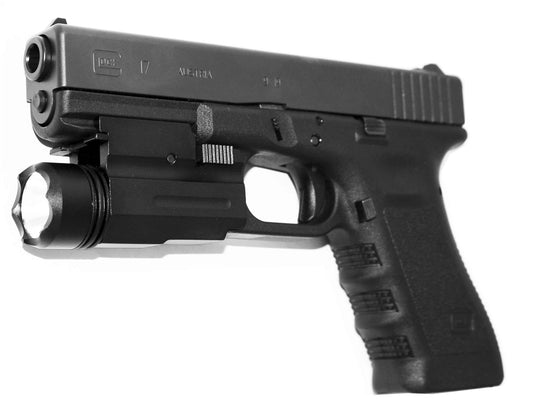 Trinity Weaver Mounted flashlight For Glock 23 gen4 accessories home defense black. - TRINITY SUPPLY INC