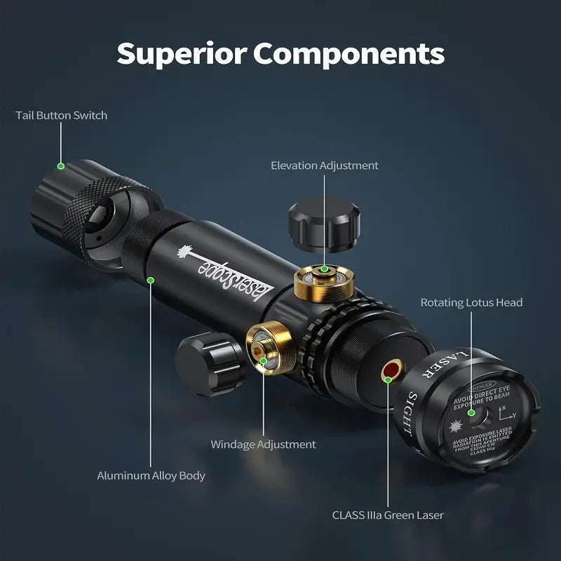 Tactical Green Dot Laser Scope Picatinny Style Compatible With BullPup Ati Bulldog Sga.